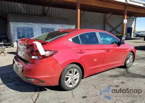 2019 Hyundai Elantra Sel z USA, uszkodzony, nr VIN KMHD84LF3KU781458
